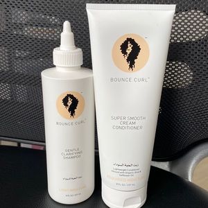 Bounce curl gentle clarifying shampoo and super smooth cream conditioner set